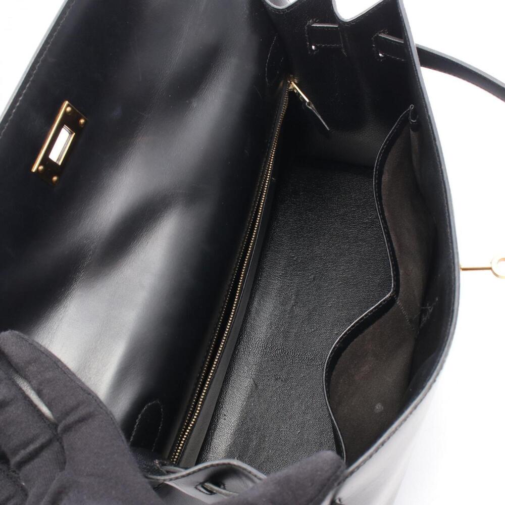 Hermes Kelly 32, 2-way handbag, calfskin (box calf leather), black. - Picture 3 of 13